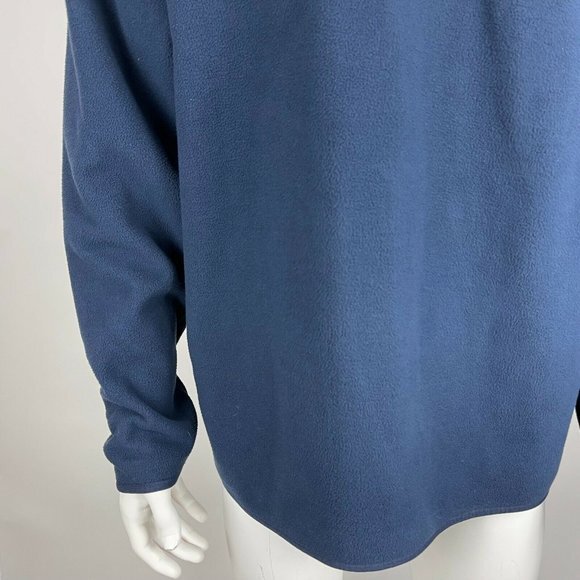 Brooks Brothers 1/2 Zip Fleece Pullover Sweater Long Sleeve Blue Mens XL EUC - Picture 5 of 15